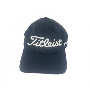 Titleist FJ Pro V1 Baseball Hat Men's Black Adjustable Moisture Wicking Golf